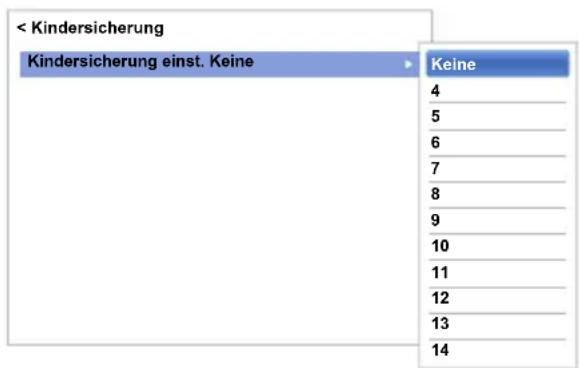 TOSHIBA 42M7453 - Kindersicherung Einst. - 1