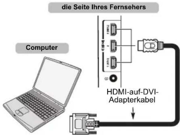 TOSHIBA 42L6453 - So schließen Sie einen PC an den HDMI-Anschluss an - 2