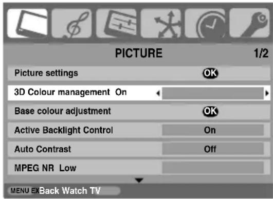 TOSHIBA 42CV505D - 3D Colour management - 1