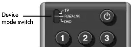 TOSHIBA 42CV505D - REGZA-LINK playback device control - 1