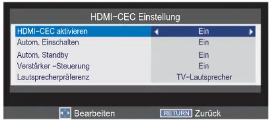 TOSHIBA 40W2444 - HDMI-CEC aktivieren - 3