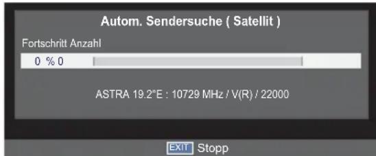 TOSHIBA 40W2443 - Drücken Sie ◀ oder ▶ und wählen Sie den Satellit oder LNB und OK. - 5