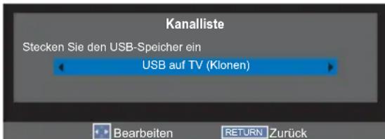 TOSHIBA 40W2443 - Importieren von USB auf TV-Kanal-Liste - 1