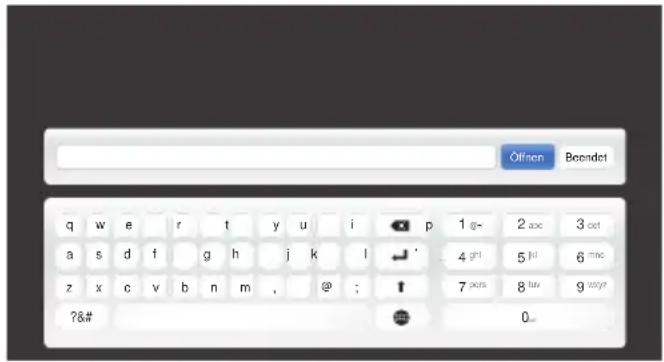 TOSHIBA 40L6363 - So geben Sie Text über die Software-Tastatur ein: - 1