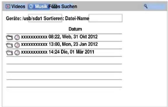 TOSHIBA 40L6351 - Musikliste (USB und Netzwerk-Player-Musik) - 1