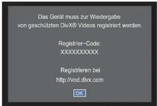 TOSHIBA 40L2453 - DivX Registration - 1