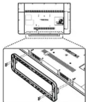 TOSHIBA 40L2453 - Entfernen des Standfußes: - 1