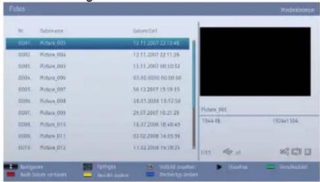 TOSHIBA 40L1343 - Betrachten von JPEG-Dateien - 1