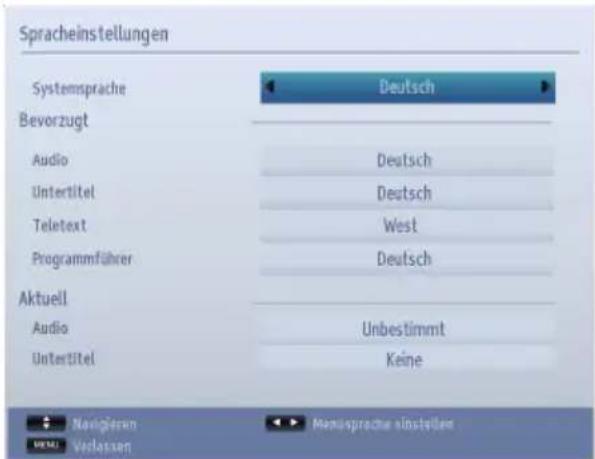 TOSHIBA 40L1343 - Spracheinstellungen - 1