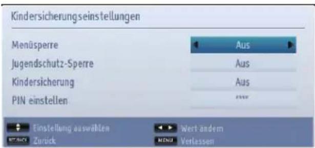 TOSHIBA 40L1334 - Ansicht Menü Jugendschutz - 2