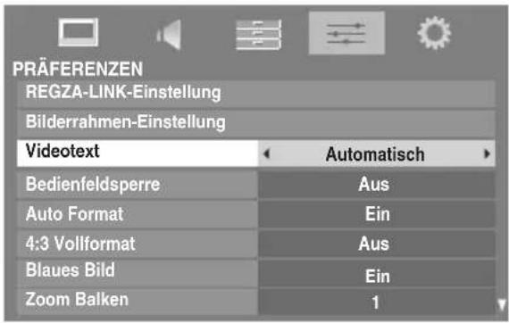 TOSHIBA 37XV623 - Auswahl des Anzeigemodus - 1