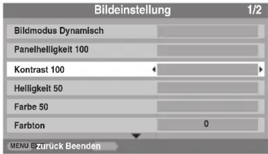 TOSHIBA 37XV501P - Bildvoreinstellungen - 1