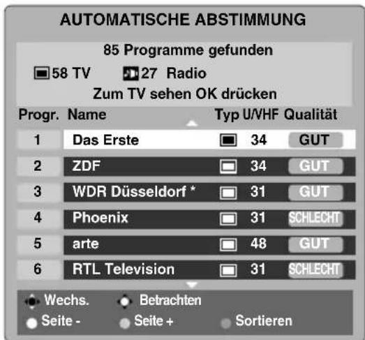 TOSHIBA 32XV556D - Erstmalige Sendereinstellung des Fernsehgeräts - 3