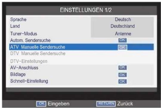 TOSHIBA 32W2454 - ATV-Modus - Antenne/Kabel - 1