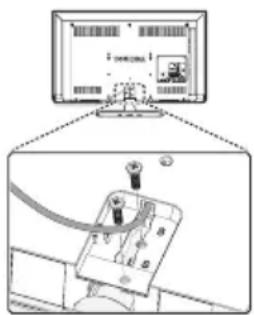 TOSHIBA 32W2454 - Entfernen des Standfußes: - 1