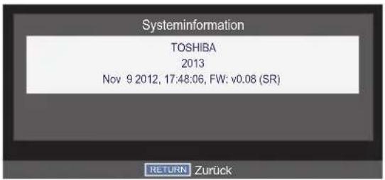 TOSHIBA 32W2454 - Systeminformation - 1