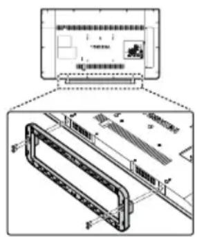 TOSHIBA 32W2444 - Entfernen des Standfußes: - 1