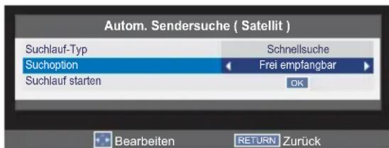 TOSHIBA 32W2444 - Drücken Sie ◀ oder ▶ und wählen Sie den Satellit oder LNB und OK. - 4