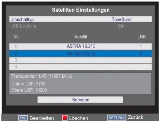 TOSHIBA 32W2444 - Einen Satelliten hinzufügen - 3