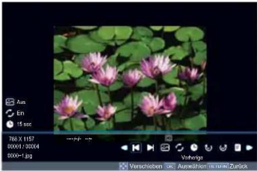 TOSHIBA 32W2444 - Drücken Sie beim Betrachten eines Fotos zum Ändern der Einstellungen MENU. - 1