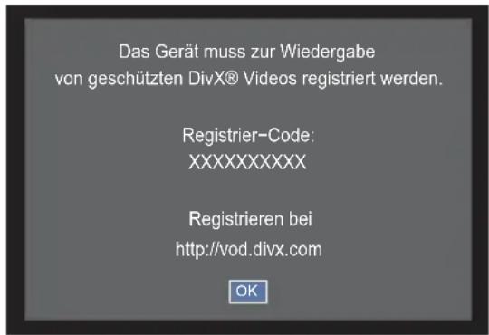 TOSHIBA 32W2443 - DivX Registration - 1