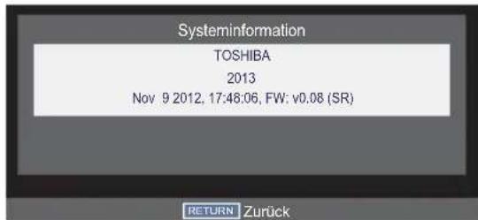TOSHIBA 32W2443 - Systeminformation - 1