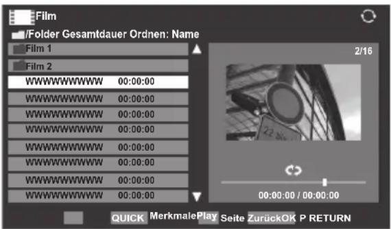 TOSHIBA 32VL748 - Ansehen von Filmen (auf einem DLNA CERTIFIED™-Server oder einem USB-Gerät) - 1