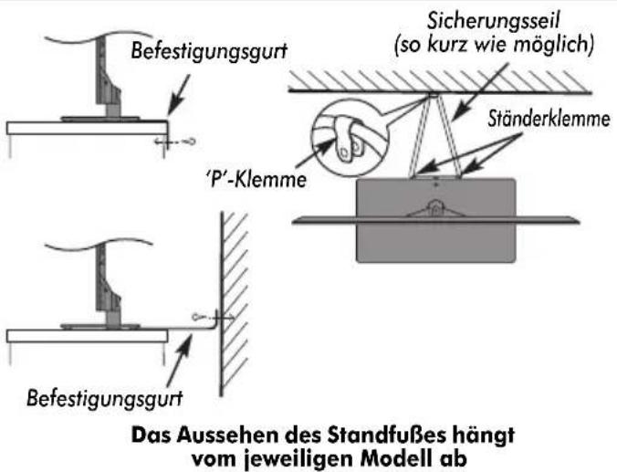 TOSHIBA 32VL748 - Wahl des Standorts - 1