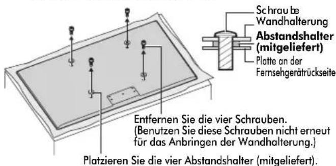 TOSHIBA 32VL748 - Beim Einsatz einer Wandhalterung - 1