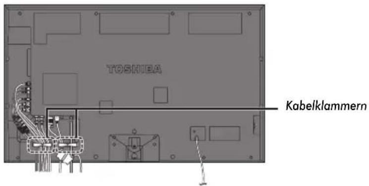 TOSHIBA 32VL748 - Bündeln der Kabel - 2