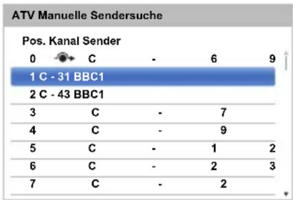 TOSHIBA 32L6463 - Positionen sortieren - 1
