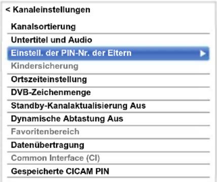 TOSHIBA 32L6463 - Einstell. der PIN-Nr. der Eltern - 1