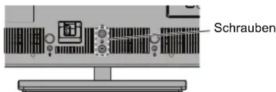 TOSHIBA 32L6463 - Entfernen des Standfußes: - 1