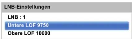 TOSHIBA 32L6453 - Um die LNB-Einstellungen auszuwählen: - 1