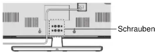 TOSHIBA 32L4353 - Entfernen des Sockelständers: - 1