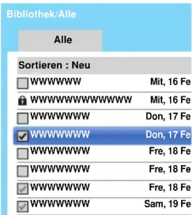 TOSHIBA 32L4353 - Eine aufgenommene Sendung löschen: - 1