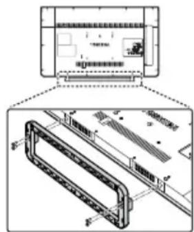 TOSHIBA 32L2454 - Entfernen des Standfußes: - 1