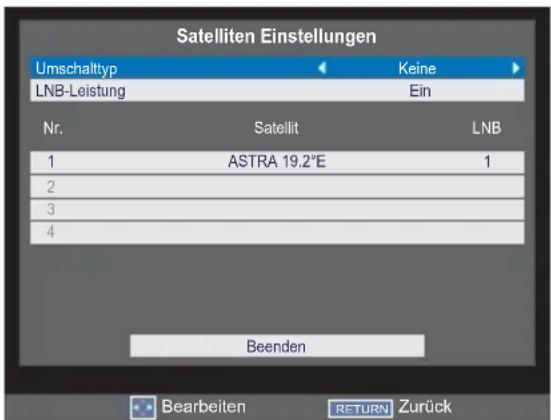 TOSHIBA 32L2443 - Satelliten Einstellung bearbeiten - 2