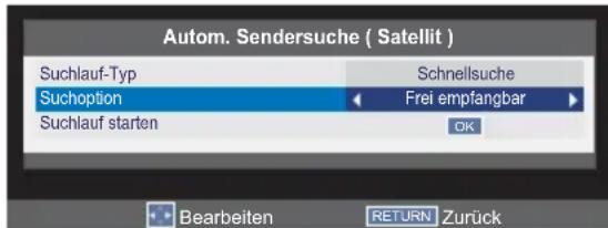 TOSHIBA 32L2443 - Drücken Sie ◀ oder ▶ und wählen Sie den Satellit oder LNB und OK. - 4