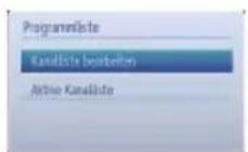 TOSHIBA 32L1334 - Anzeigen der Kanalliste - 1