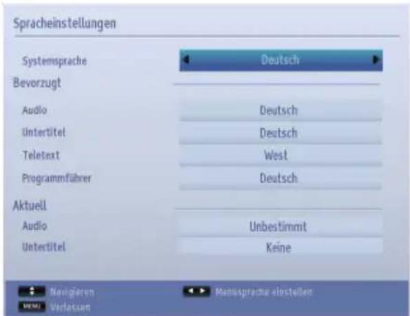 TOSHIBA 32L1334 - Spracheinstellungen - 1