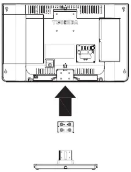 TOSHIBA 24W1443 - Fitting oder Entfernen der Standfußes - 1