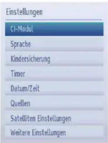 TOSHIBA 24W1443 - Ansicht des Einstellmenüs - 1