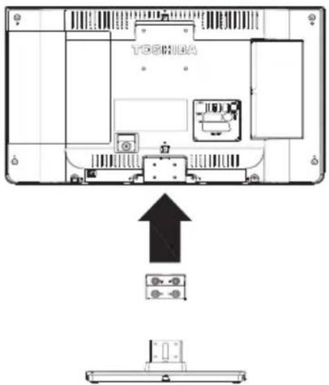 TOSHIBA 24D1433 - Entfernung des Standfußes - 1