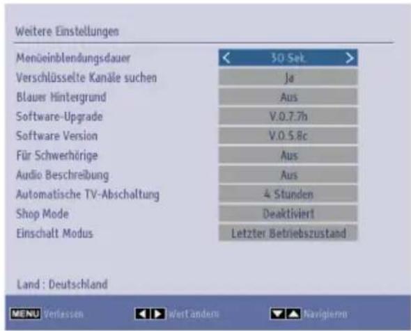 TOSHIBA 24D1433 - Konfiguration Andere Einstellungen - Allgemein - 1