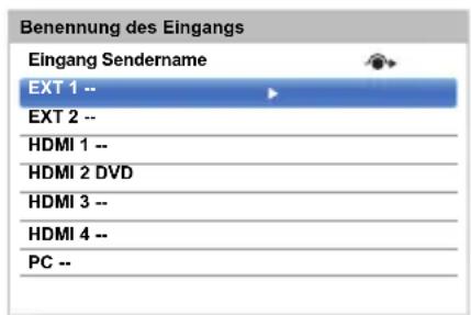 TOSHIBA 84L9363 - Benennung der Video-Eingangsquellen - 3