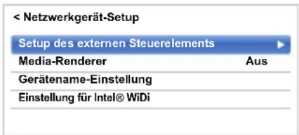 TOSHIBA 84L9363 - Netzwerkgerät-Setupkann Augenermüdung verursachen.   
Der ideale Sitzabstand beträgt mindestens das Dreifache der Bildschirmhöhe.   
- Für 58L/58M9363: Verwenden Sie die 3D-Brille im folgenden Betrachtungswinkel.   
Ansonsten können Sie das 3D-Bild nicht richtig sehen. Effektiver Betrachtungswinkel: innerhalb von 30° horizontal, 20° vertikall

![](images/8ca4da7209db49b65810c45644aa293a1a3fffee1e8eef4f7521268058f7e97d.jpg)


Apps-Kontrollprofileifache der Bildschirmhöhe.   
- Für 58L/58M9363: Verwenden Sie die 3D-Brille im folgenden Betrachtungswinkel.   
Ansonsten können Sie das 3D-Bild nicht richtig sehen. Effektiver Betrachtungswinkel: innerhalb von 30° horizontal, 20° vertikall

![](images/8ca4da7209db49b65810c45644aa293a1a3fffee1e8eef4f7521268058f7e97d.jpg)


Mit Toshiba-Apps können Sie das Fernsehgerät über einen mit einem Netzwerk verbundenen Tablet-PC oder ein smartphone steuern (die Verfügbarkeit ist von Ihrem Land abhängig).
Um diese Funktion nutzen zu können, sind die unter Einrichten des Netzwerks (siehe Seite 47) und Gerätename-Einstellung (siehe Seite 53) beschriebenen Einstellungen erforderlich. Der Gerätename wird auf dem App-Bildschirm (Tablett oder Smartphone) angezeigt.
Neue Geräte suchen0°
20°
20° - 1
