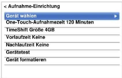 TOSHIBA 58M8365 - Auswählen von USB-HDD und Partition für die Aufnahme: - 1