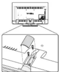 TOSHIBA 58L5353 - Entfernen des Standfußes: - 1