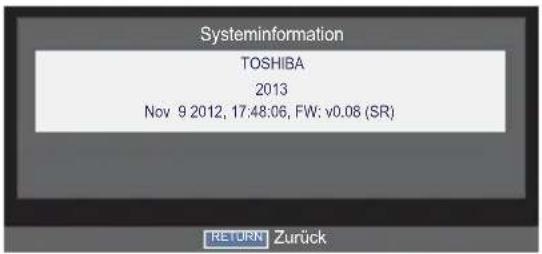 TOSHIBA 58L5335 - Systeminformation - 1
